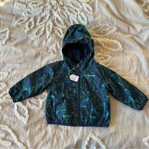 Columbia Kids' Blue and Green reversable Jacket